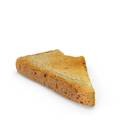 Bread Toast White Triangle Bitten PNG & PSD Images