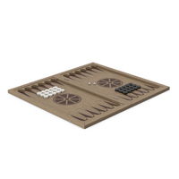 Wooden Backgammon Board Game PNG & PSD Images