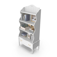 White Bookcase PNG & PSD Images