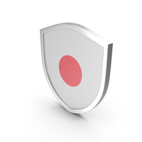 Japan Flag Shield Symbol PNG & PSD Images