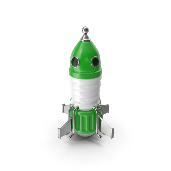 Green Cartoon Rocket PNG & PSD Images