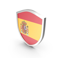Spain Flag Shield PNG & PSD Images
