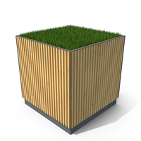 Street Flowerbed With Green Grass PNG & PSD Images