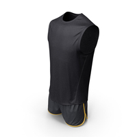 Black Tank Top With Shorts PNG & PSD Images