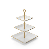 Gold Square Plate Stand PNG & PSD Images