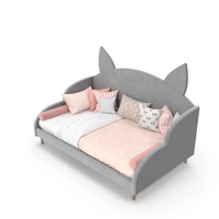 Grey Children Bed PNG & PSD Images