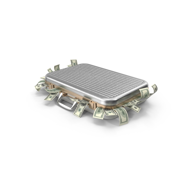 Stainless Steel Money Briefcase PNG & PSD Images