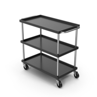 Black Service Trolley PNG & PSD Images