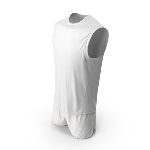 White Tank Top With Shorts PNG & PSD Images