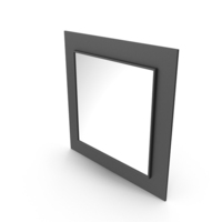 Black Square Mirror PNG & PSD Images