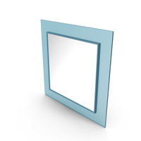 Blue Square Mirror PNG & PSD Images