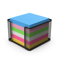 Note Holder With Colored Sticky Notes PNG & PSD Images