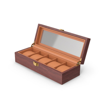 Watch Box Dark Wood PNG & PSD Images