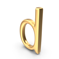 Gold Letter D PNG & PSD Images