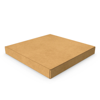4-inch Kraft Paper Pizza Box - Close PNG & PSD Images