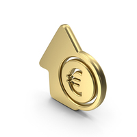 Euro Rate Rising Growth Arrow Symbol PNG & PSD Images
