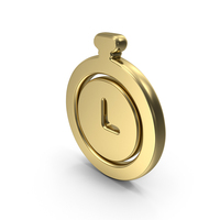 Gold Stopwatch Timer Symbol PNG & PSD Images