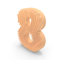 Wavy Shape Number 8 PNG & PSD Images