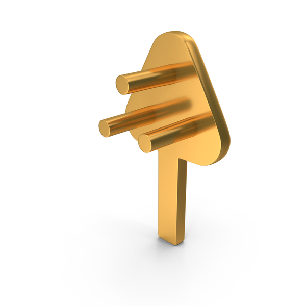 Cable Wire With Plug Icon Gold PNG & PSD Images