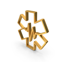 Outline Emergency Medical Icon Gold PNG & PSD Images