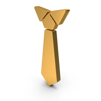 Tie Knot Icon Gold PNG & PSD Images