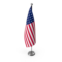 USA Flag On A Pole PNG & PSD Images