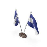 Honduras Cloth Two Flags Stand PNG & PSD Images
