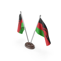 Malawi Cloth Two Flags Stand PNG & PSD Images