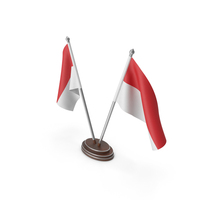 Monaco Cloth Two Flags Stand PNG & PSD Images