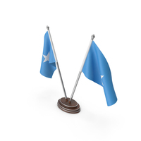 Somalia Cloth Two Flags Stand PNG & PSD Images