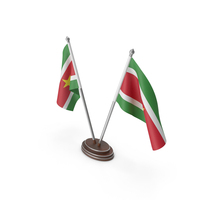 Suriname Cloth Two Flags Stand PNG & PSD Images