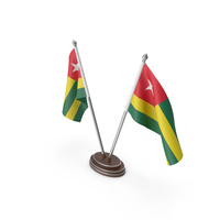 Togo Cloth Two Flags Stand PNG & PSD Images