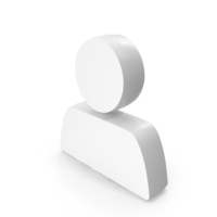White User Web Symbol PNG & PSD Images