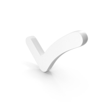 White Tick Mark Symbol PNG & PSD Images