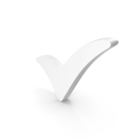 White Tick Mark Symbol PNG & PSD Images