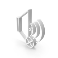 White Speaker Mute Symbol PNG & PSD Images