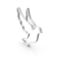 White Pigeon Bird Flying Symbol PNG & PSD Images