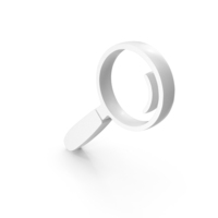White Magnifying Glass Find Symbol PNG & PSD Images