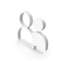 White Web Users Symbol PNG & PSD Images