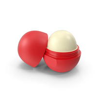 EOS Lip Moisturizer Red Open PNG & PSD Images
