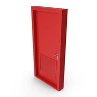 Red Fire Door Single PNG & PSD Images