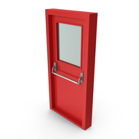 Single Fire Exit Door with Panic Bar PNG & PSD Images
