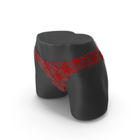 Red Lace Underwear PNG & PSD Images
