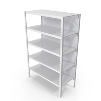 White Mobile Shelving System PNG & PSD Images