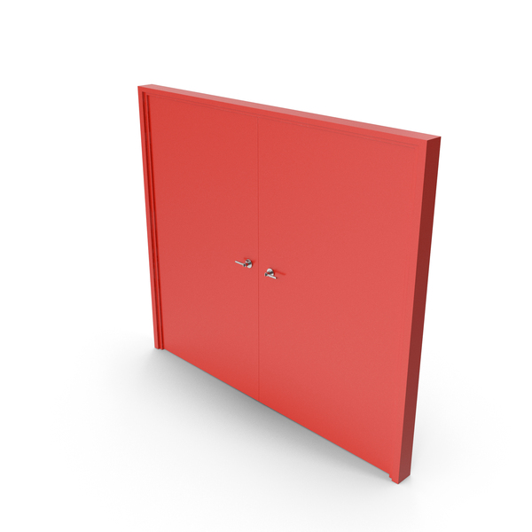 Fire Resistant Doors Red PNG & PSD Images