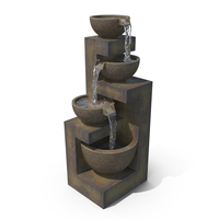 Garden Fountain Three Tier PNG & PSD Images