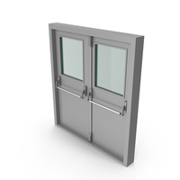 Grey Fire Exit Doors with Panic Bar PNG & PSD Images