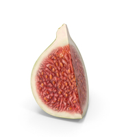 Green Fig Fruit Quarter PNG & PSD Images