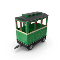 Green Railway Carriage Mini Express PNG & PSD Images