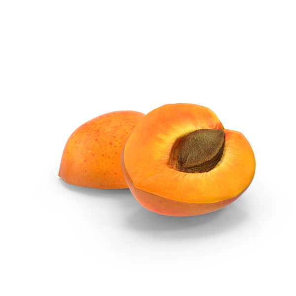Half Apricot With Fruit Core PNG & PSD Images